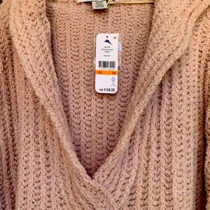 New with tags Tommy Bahama Island soft poncho style color Putty